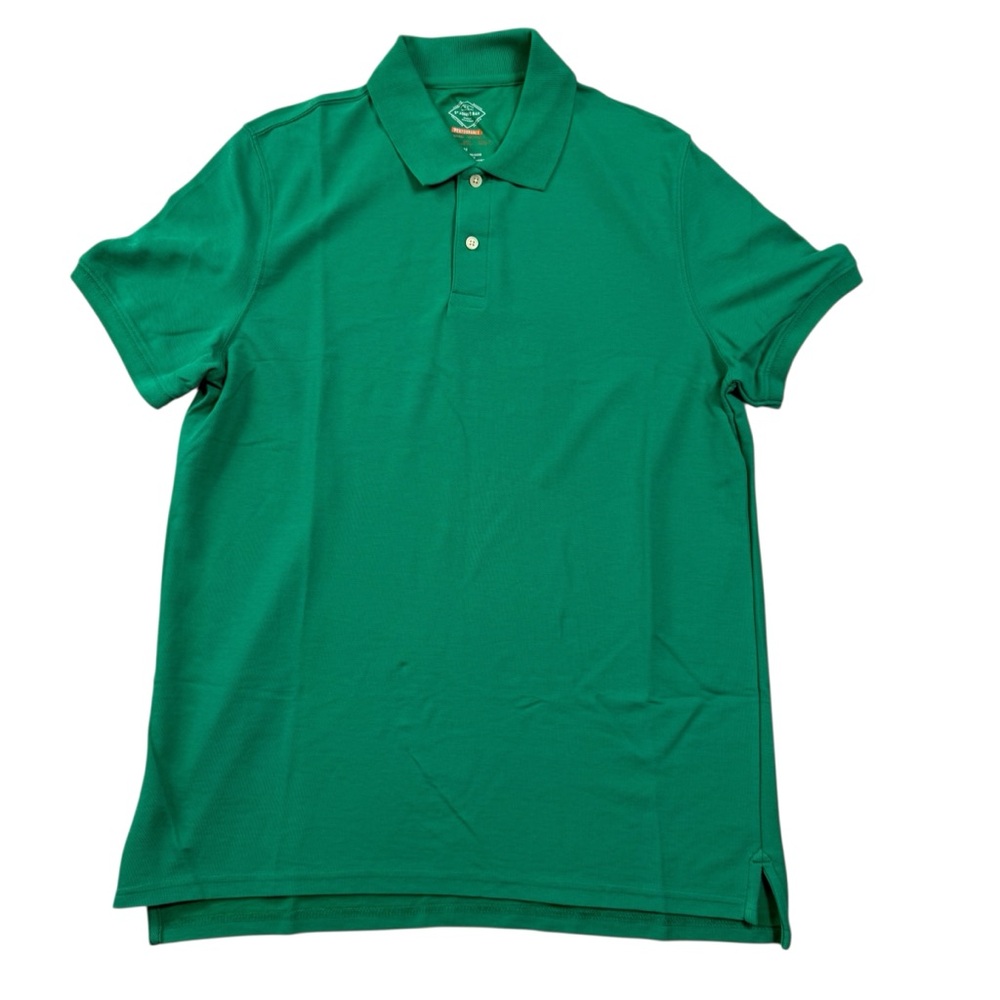 St. John’s Bay Performance Polo Shirt Green Moisture-Wicking – Size Medium